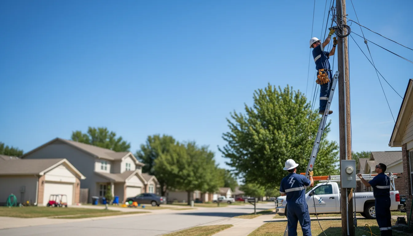Residential electrician providing installation services in Forman, ND